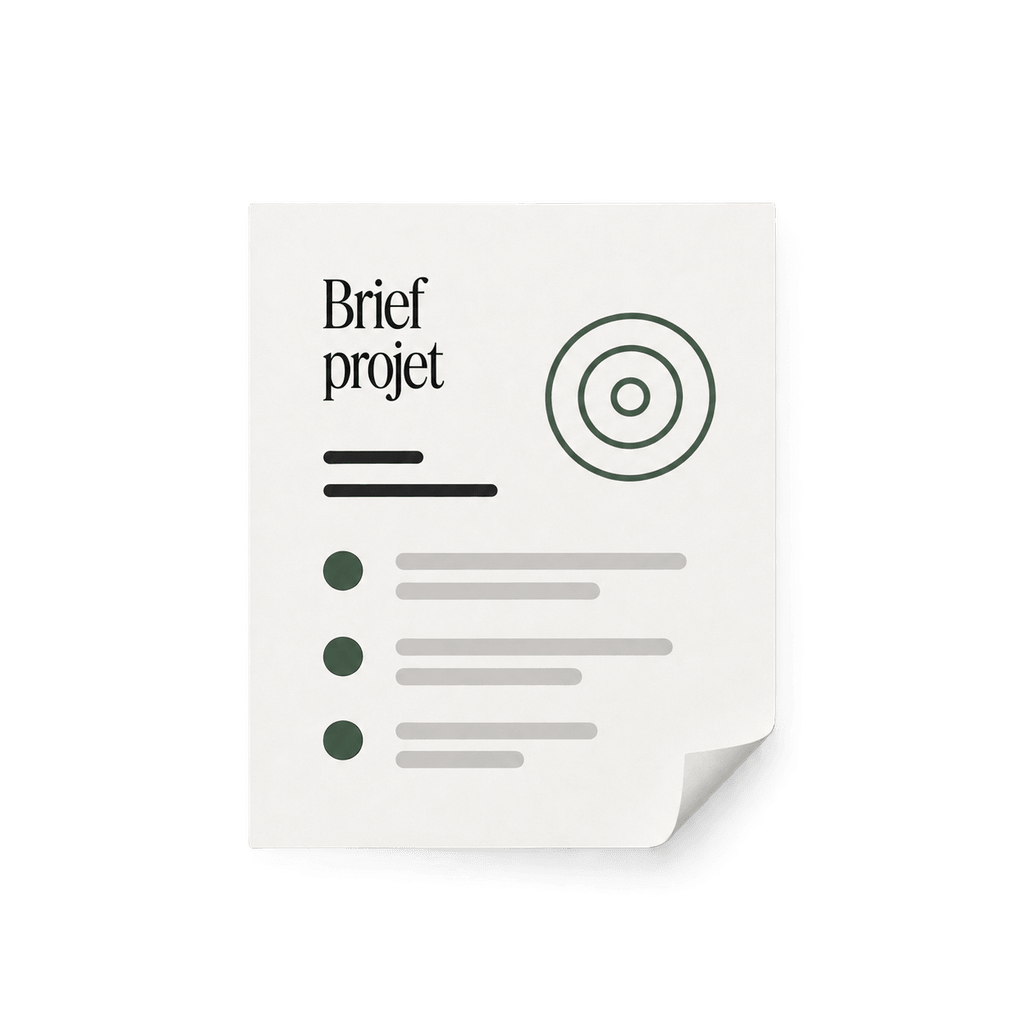 Brief de projet avec objectifs et contraintes